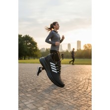 Enoch Erkek Zikzak Şerit Detaylı Dinamik Tabanlı Hafif Koşu ve Yürüyüş Ayakkabısı