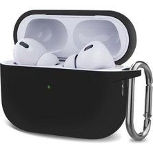Guleron Airpods Pro  2. Nesil  Kılıf Tam Koruma Mat Silikon + Askılık
