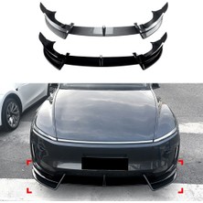 Ramm Tesla Juniper Ön Tampon Tek Parça Alt Spoyler - Parlak Siyah