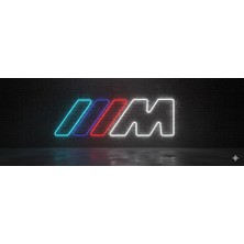 Neonled Bmw M Logo Dekoratif Neon LED Tabela (69X24 Cm)