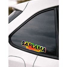 Saplama Makinesi Jdm Yazı Araba-Motosiklet Cam Etiket Sticker Baskes Hologram 16X4CM