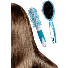 Gampus Saç Fırça Seti 2li Fön Tarağı/oval Tarak/şekillendirme Tarağı 2li Tarak Seti