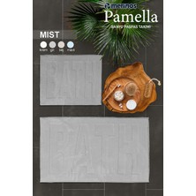 Merinos Pamella 2 Li Banyo Paspas Takımı Mist Gri