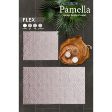 Merinos Pamella 2 Li Banyo Paspas Takımı Flex Pudra