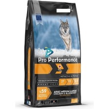 Pro Performance Tavuk Etli ve Yaban Mersinli Orta ve Büyük Irk Yetişkin Köpek Maması 12 kg