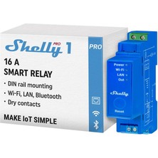 Shelly Pro 1 Dın Ray 1 Kanal Akıllı Röle