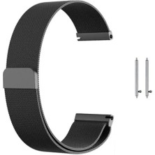 Guleron Amazfit Gts / Gts 2 / Gts 2e / Gts 3 Uyumlu Hasır Metal Kordon 20MM
