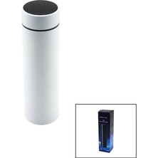 Shopwave Dila Beyaz LED Derece Göstergeli   304-ÇELİK  Termos  500ML  Filtreli 12 Saat Sıcak - Soğuk T