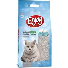 Enjoy Topaklanan Marsilya Sabun Kokulu Bentonit Doğal Kedi Kumu 1 Adet 10 Lt