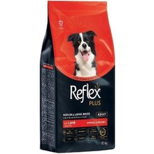 Reflex Plus Kuzu Etli Orta ve Büyük Irk Yetişkin Köpek Maması 12 kg