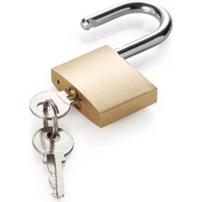 Asma Kilit Sarı  3 Anahtarlı | Halka Işyeri Kepenk Kapı Sandık Kilit Kapı Kutu Kilidi Tosba