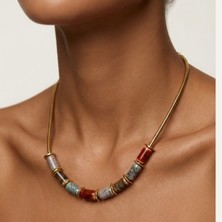 THEIA GemWorks Terra — Hematit & Seramik Kolye