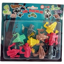 Plastik Dinazor 10 Parça Parmak Kukla Seti