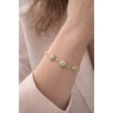 Premium Taşlı Xuping Çelik Bileklik