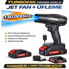 Moxti Turbofan Yüksek Güçlü Jet Fan Lityum Şiddetli Çok Fonksiyonlu Araba  Üfleme Makinesi