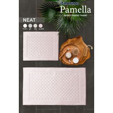 Merinos Pamella 2 Li Banyo Paspas Takımı Neat Pudra