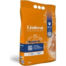Lindocat Advanced Probiotic Kötü Bakterileri Önleyici Topaklanan Kedi Kumu 1 Adet 10 Lt