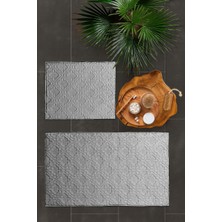 Merinos Pamella 2 Li Banyo Paspas Takımı Flex Gri