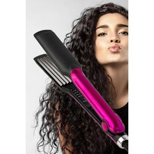 Gampus 200 Derece Saç Tost Makinesi Saç Düzleştirici Tost Model Saç Şekillendirici Tırtıklı Uç Saç