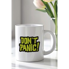 YasBey Design Minimal Tasarım 330ML Baskılı Beyaz Seramik Kupa Bardak