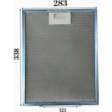 Akat Siemens Ile Uyumlu Davlumbaz 28,3X33,8 cm Arka Ara 12,5cm Aspiratör Filtresi