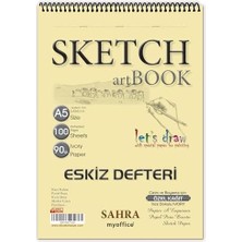 Storemax A5 Eskiz Defteri - 90 Gr. 100 Yaprak Spiralli Kaliteli Sanatçı Çizim Defteri