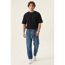 Bigdart Erkek Rahat Kesim Baggy Jean Pantolon 30076 - Lacivert