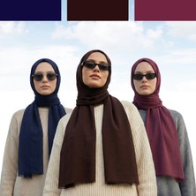 Kamer Scarf Pure Line Serisi Pamuk Konfor Şal 3lü Paket