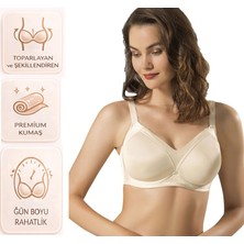 Bipamuk Kadın C Cup Toparlayıcı Sütyen Kalın Askılı Küçülten ve Şekillendiren Tasarım