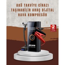Çok Fonksiyonlu Araç Yol Yardım Kiti Jump Starter ve Lastik Pompası - Lisinya
