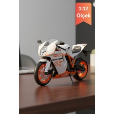 Craftivio Ktm 1190 Rc8 R Beyaz Model Motorsiklet 1:12 Ölçek Ince Detay Diecast
