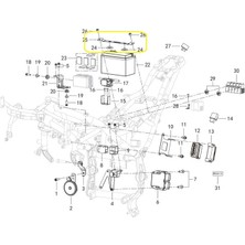 Qj SRK125S Akü Sabitleme Sacı