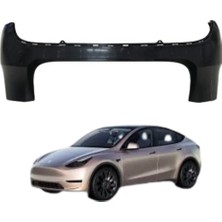Ramm Tesla Model Y Arka Tampon Üst Kısım - Park Sensörsüz - Araç Rengine Boyanır - Boyasız