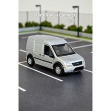 Craftivio Gri 1:38 Ölçek Die Cast Kapıları Açılır Lisanslı Ford Transit Connect Oyuncak Metal Model Araba
