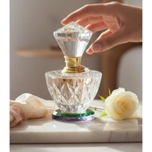 Crearthome Kristal Parfüm Şişesi Gold Dekoratif Aksesuar Biblo Obje YV-123