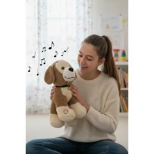 Craftivio Büyük Boy Sesli Havlayan Peluş Köpek Oyuncak 35 cm