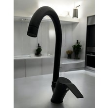 Akbelli Group 5 Yıl Garantili Deltamix Mix Kuğu Musluk Batarya Mutfak Evye ( Çift Su Girişli) 40 Kartuş