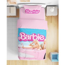 Sarel Barbie Pembe 3D Tek Kişilik Nevresim