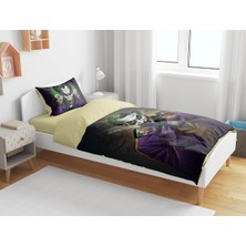 Sarel Joker Baskılı 3D Tek Kişilik Nevresim