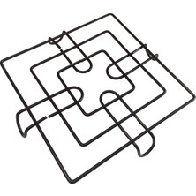 Akbelli Group Siyah Nihale Çaydanlik Tencere Altılığı Çelik Demir Nihale Lampling Kare Metal Altlık 18X18 cm