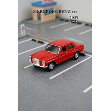 Craftivio Kırmızı 1:32 Ölçek Die Cast Kapıları Açılır Lisanslı Mercedes Benz 220 Oyuncak Metal Model Araba