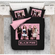 Sarel Blackpink Baskılı 3D Çift Kişilik Nevresim Takımı