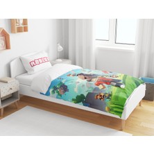 Sarel Roblox Baskılı 3D Tek Kişilik Nevresim