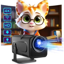 Tekvora 4K LED Akıllı Projeksiyon | 300 Ansı Lümen | Kablosuz Aktarım | HDMI & USB