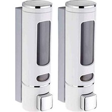 Modella Life Modella Home Duvara Monte Manuel Sabunluk Sıvı Lavabo Sabunluk El Sabunu Beyaz Renk 2 Adet Beyaz Renk