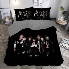 Sarel Btsi Baskılı 3D Çift Kişilik Nevresim Takımı