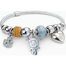 Zarif Detaylı Kadın Çelik Bileklik – Günlük & Şık Tasarım