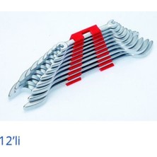 Akbelli Group Izeltas Çatal Iki Ağız Anahtar Takımı Kısa 12 Parça