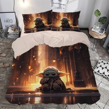 Sarel Star Wars Baskılı 3D Çift Kişilik Nevresim Takımı