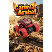 Craftivio 360 Derece Takla Atan Sürtmeli Canavar Kamyon - Darbeye Dayanıklı Monster Truck Oyuncak Araba